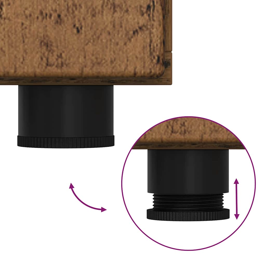 Sideboard with Door Old wood 55.5 x 29 x 100 cm Engineered wood